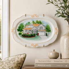100% Hand-Painted Custom Wall Plate - Watercolor Art by PaintMySoul