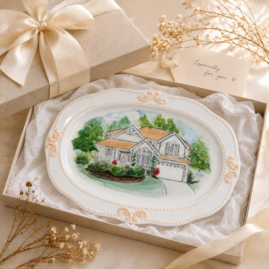 100% Hand-Painted Custom Wall Plate - Watercolor Art by PaintMySoul