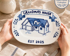 100% Hand Painted House Plate - Watercolor Art by PaintMySoul