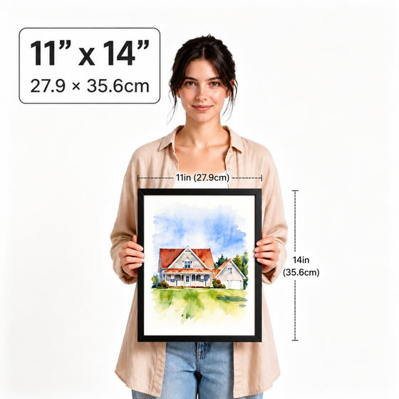 11 x 14 inch portrait size guide