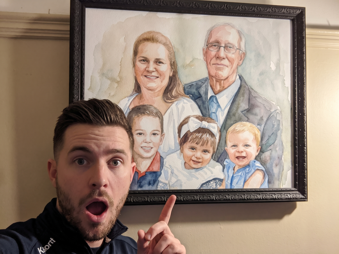 Custom Memorial Watercolor Portrait