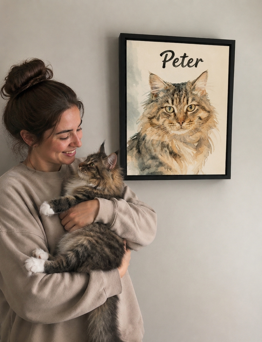Custom Pet Watercolor Portrait