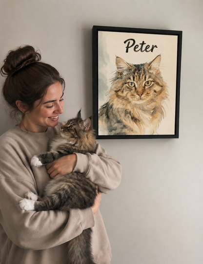 Custom Pet Watercolor Portrait