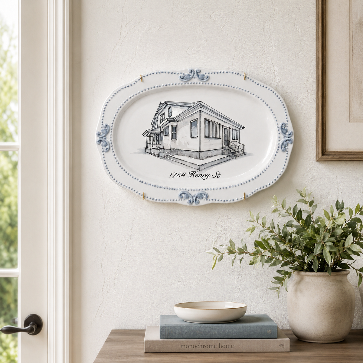 100% Hand-Painted Custom Wall Plate