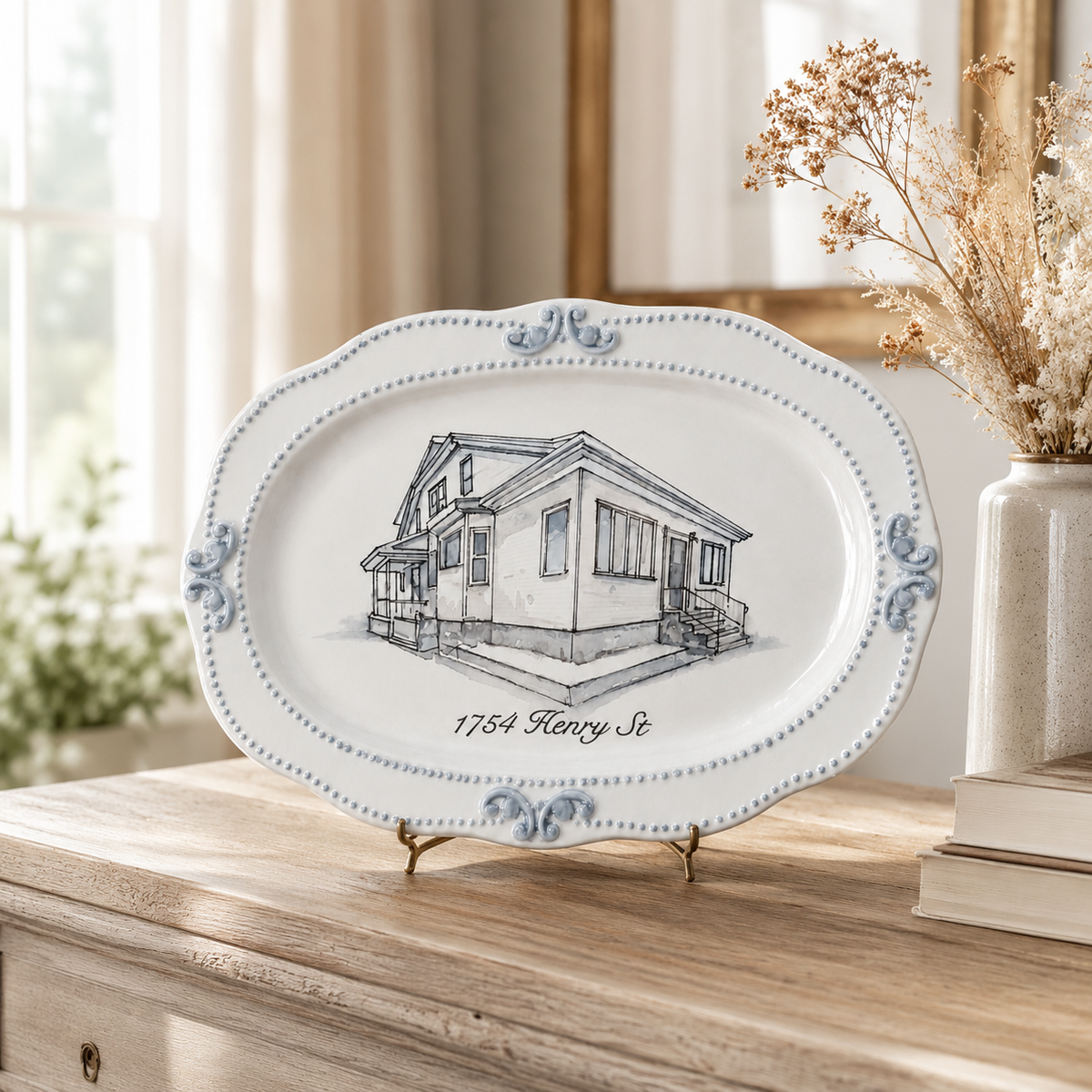 100% Hand-Painted Custom Wall Plate