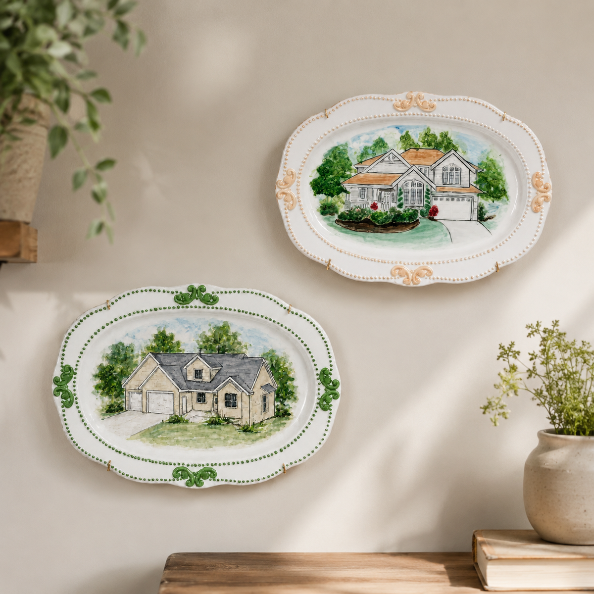 100% Hand-Painted Custom Wall Plate
