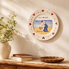 Custom Wedding Plate & Ring Dish Set