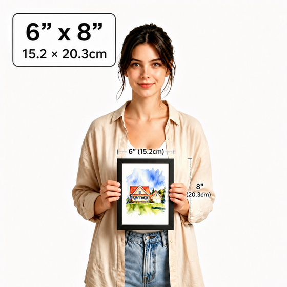 6 by 8 inch vertical pet portrait size guide
