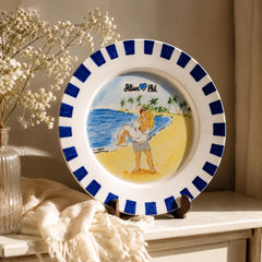 Custom Wedding Plate & Ring Dish Set
