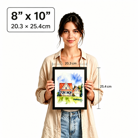 8 x 10 inch portrait size guide