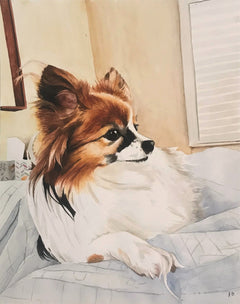Custom Hand-Painted Pet Watercolor Portrait