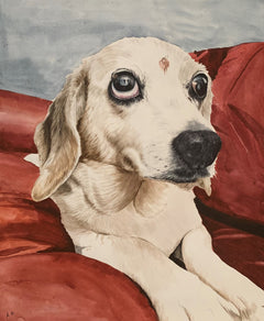 Custom Hand-Painted Pet Watercolor Portrait
