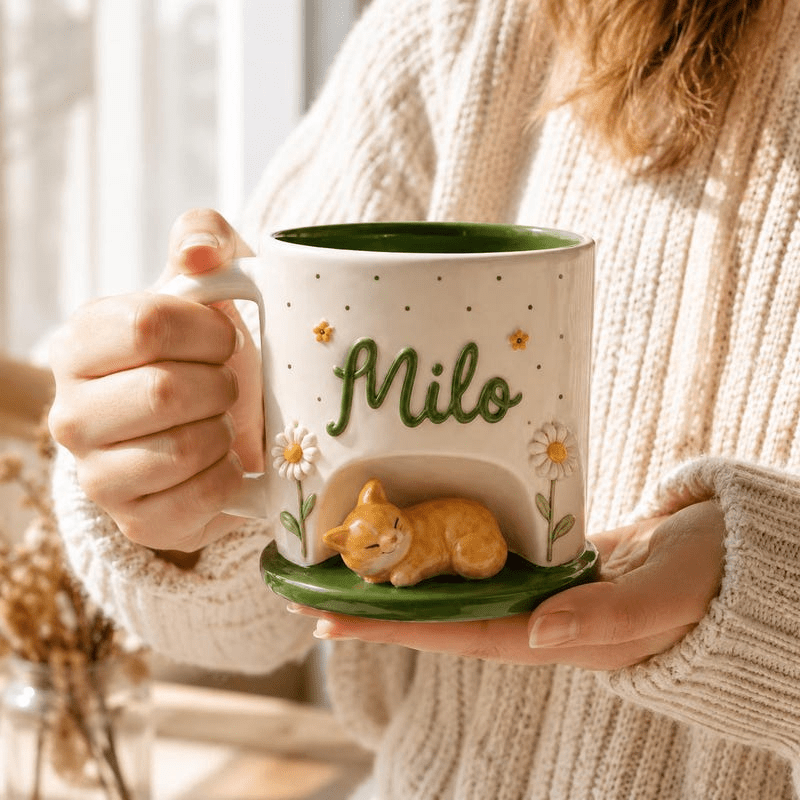 Custom 3D Pet Mug - Watercolor Art by PaintMySoul