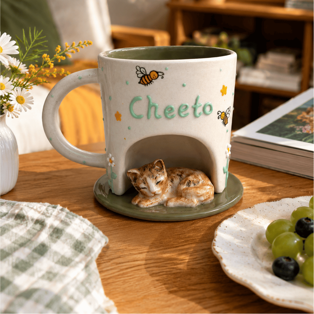 Custom 3D Pet Mug - Watercolor Art by PaintMySoul
