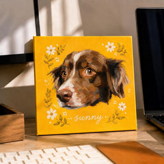 Custom Acrylic Pet Paintings - Watercolor Art by PaintMySoul
