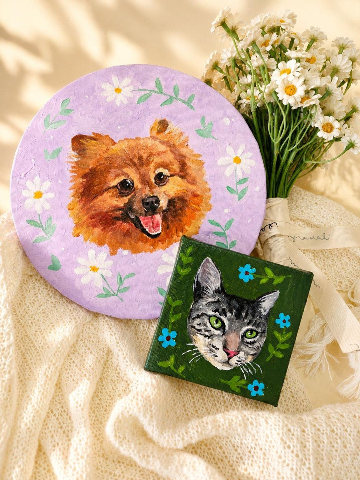 Custom Acrylic Pet Paintings - Watercolor Art by PaintMySoul