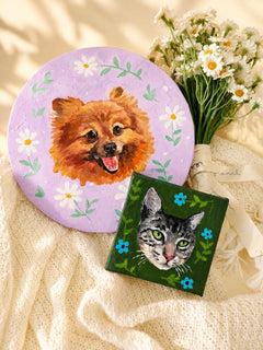 Custom Acrylic Pet Paintings - Watercolor Art by PaintMySoul