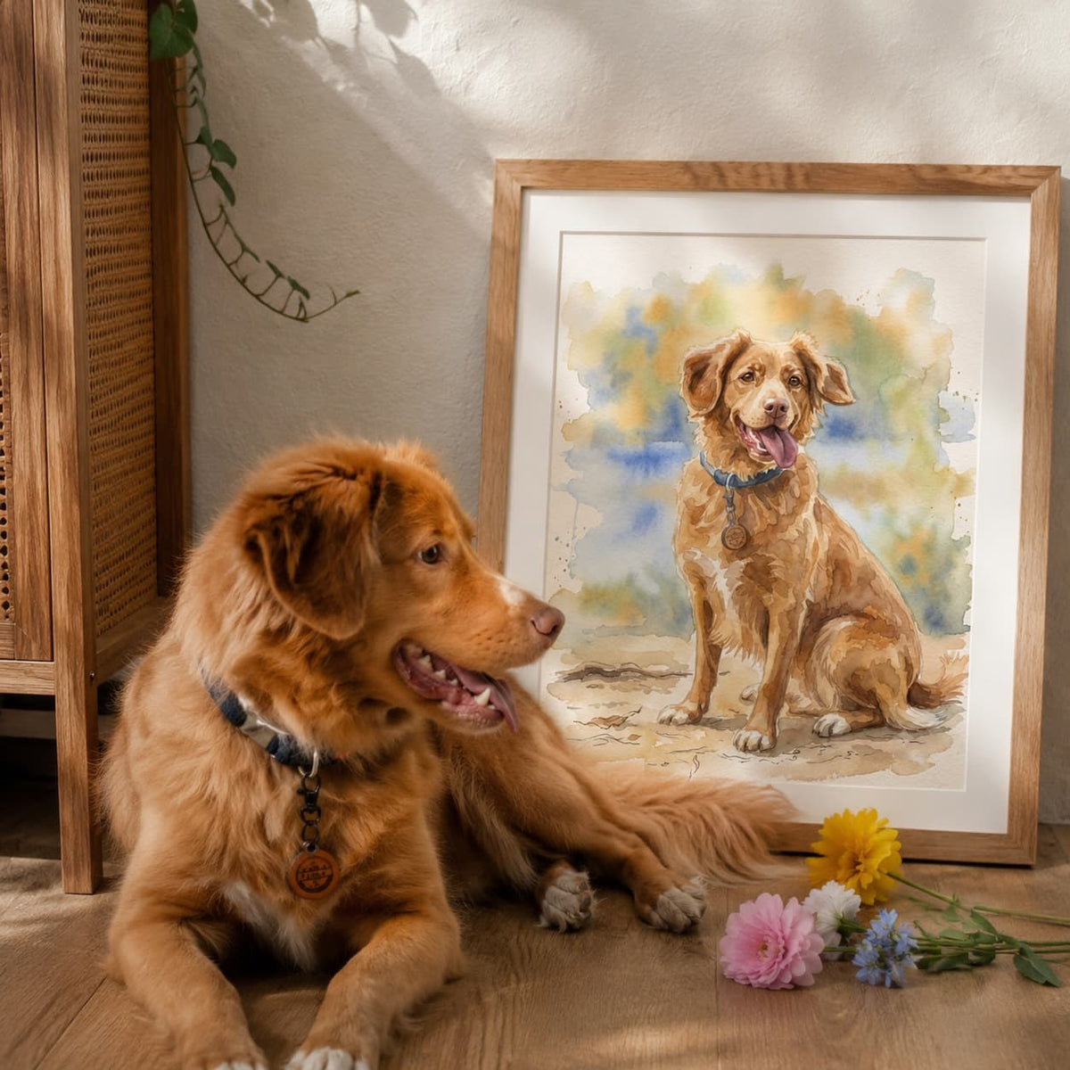 Custom Hand-Painted Pet Watercolor Portrait - Watercolor Art by PaintMySoul