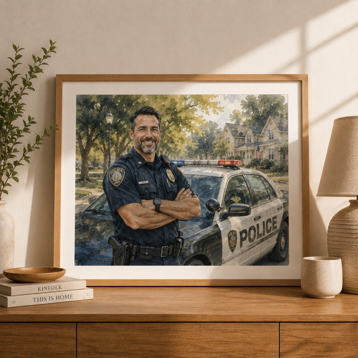 Custom Hand Painted Watercolor Portrait for Dad | Father’s Day Family, Pet, House & Car Portrait Gift - Watercolor Art by PaintMySoul