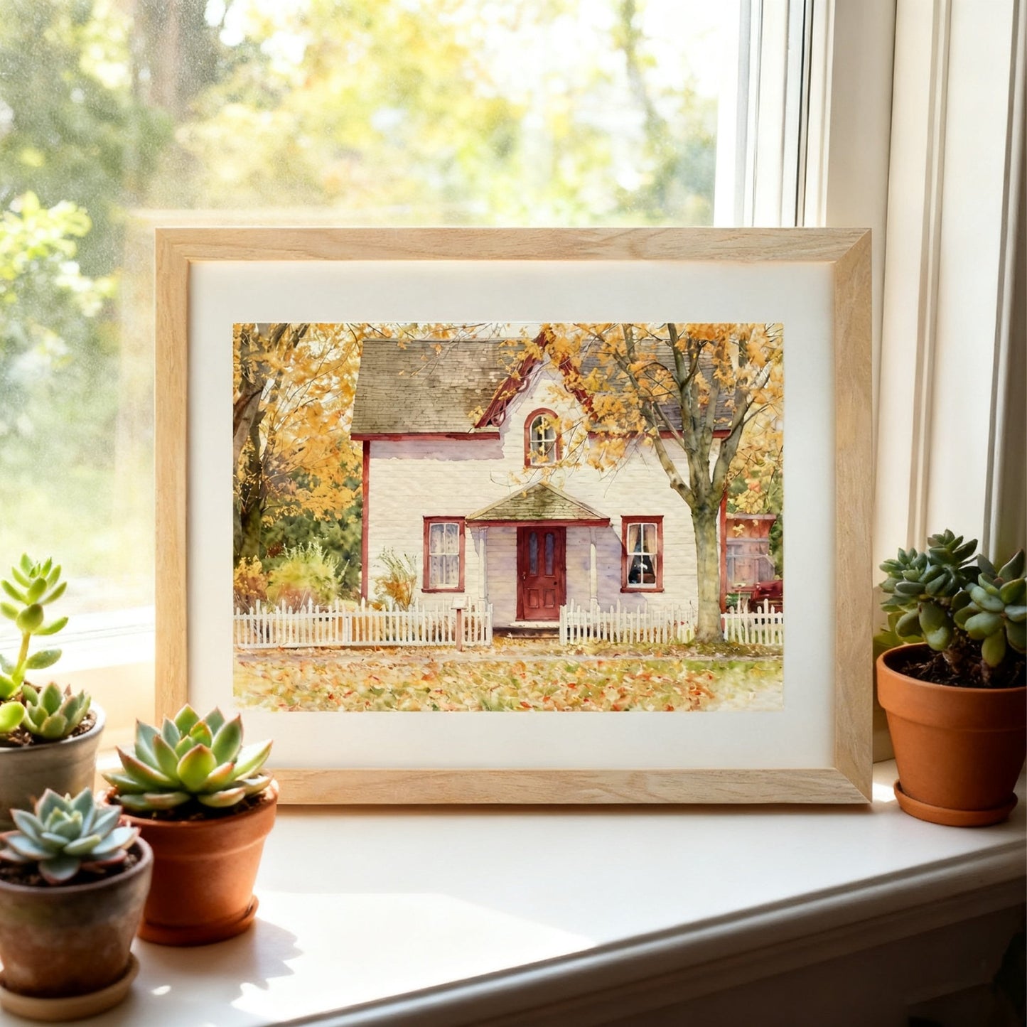 Custom Home & Family Watercolor Portrait | Watercolor Art by PaintMySoul