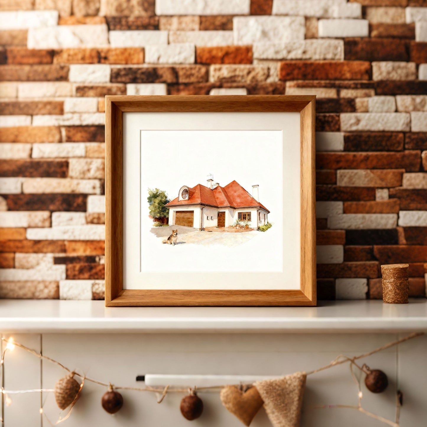 Custom Home & Family Watercolor Portrait | Watercolor Art by PaintMySoul
