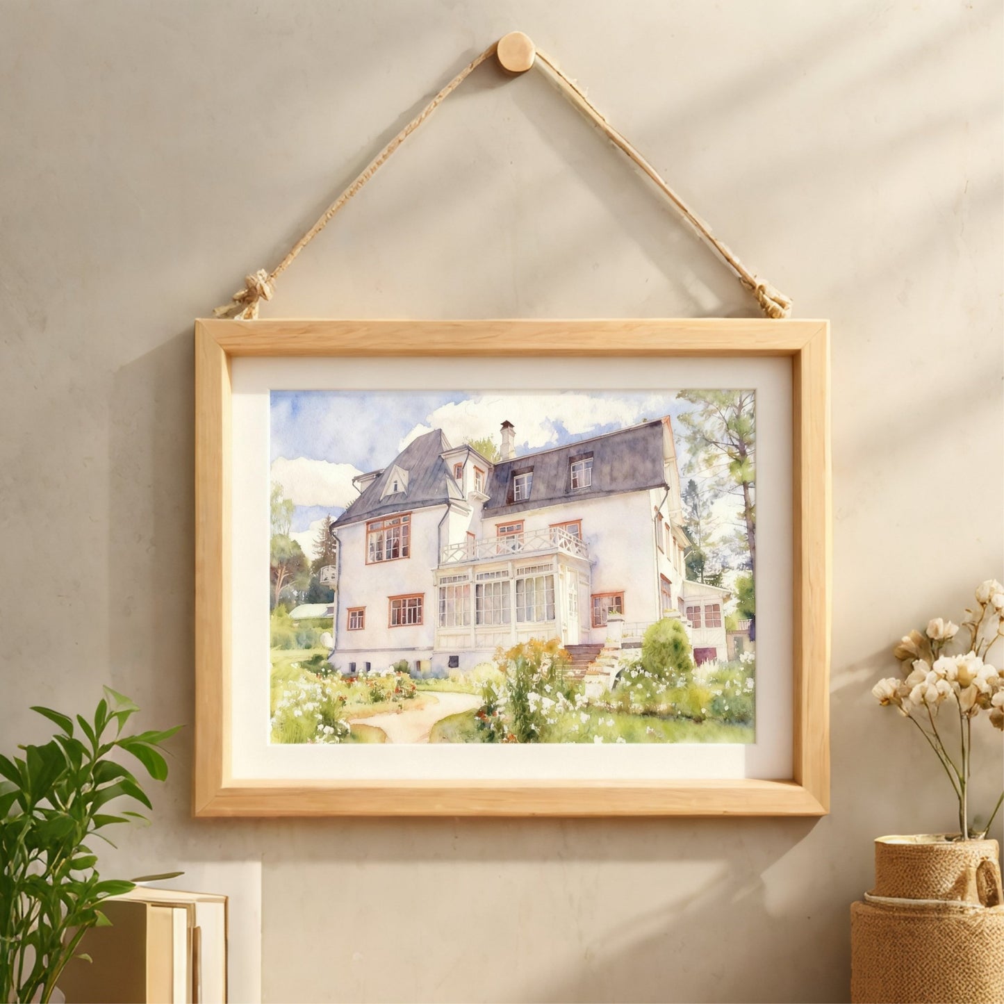 Custom Home & Pet Watercolor Portrait | Watercolor Art by PaintMySoul