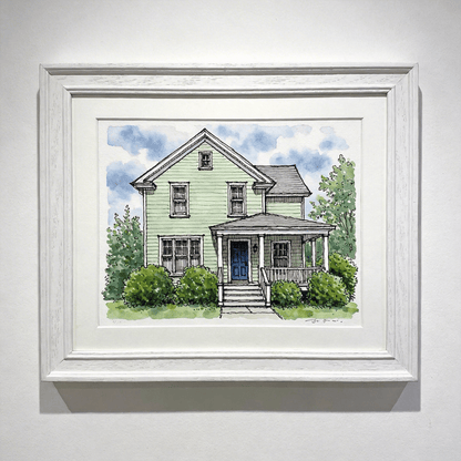 Custom Home & Pet Watercolor Portrait | Watercolor Art by PaintMySoul
