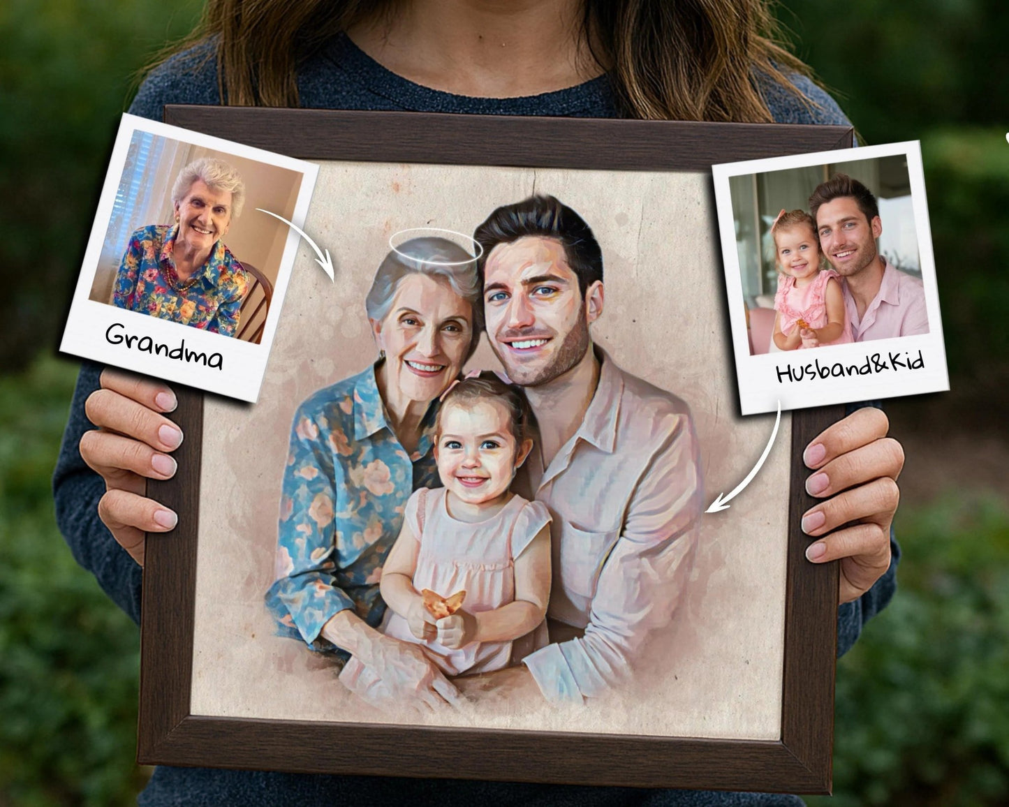 Custom Memorial Watercolor Portrait | Watercolor Art by PaintMySoul