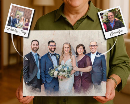 Custom Memorial Watercolor Portrait | Watercolor Art by PaintMySoul