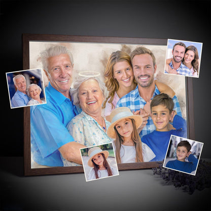Custom Memorial Watercolor Portrait | Watercolor Art by PaintMySoul