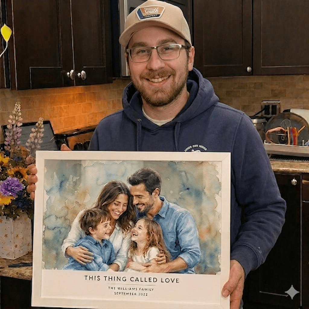 Custom Memorial Watercolor Portrait - Watercolor Art by PaintMySoul