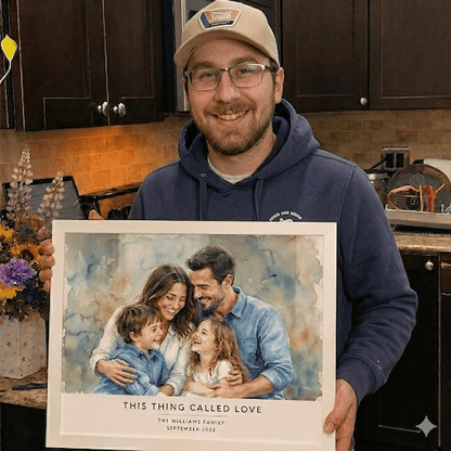 Custom Memorial Watercolor Portrait - Watercolor Art by PaintMySoul