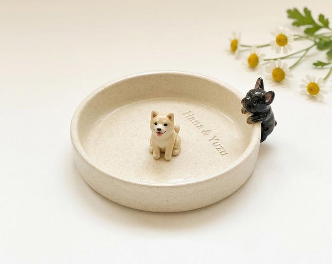 Custom Pet Jewelry Dish - Watercolor Art by PaintMySoul