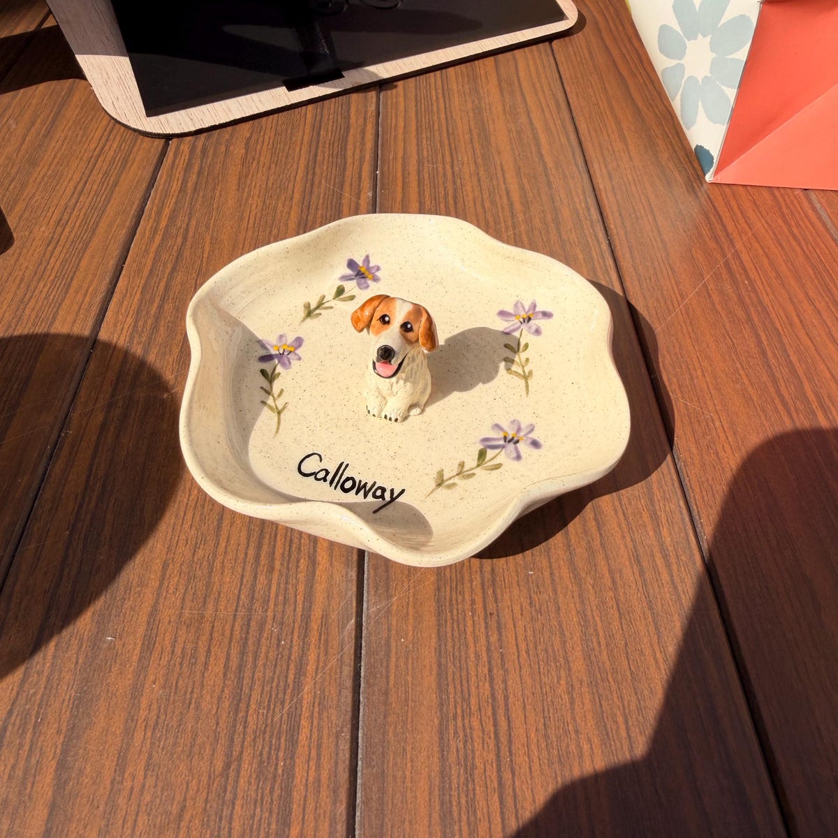 Custom Pet Jewelry Dish - Watercolor Art by PaintMySoul