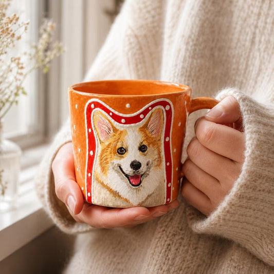 Custom Pet Portrait Mug - Watercolor Art by PaintMySoul