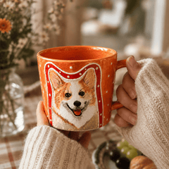 Custom Pet Portrait Mug - Watercolor Art by PaintMySoul