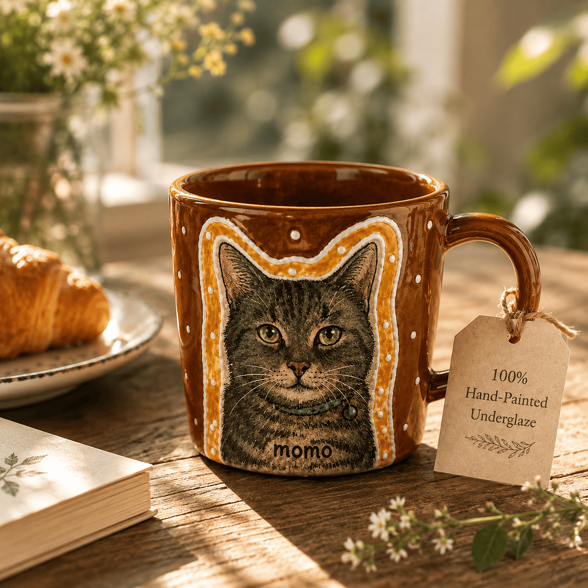Custom Pet Portrait Mug - Watercolor Art by PaintMySoul