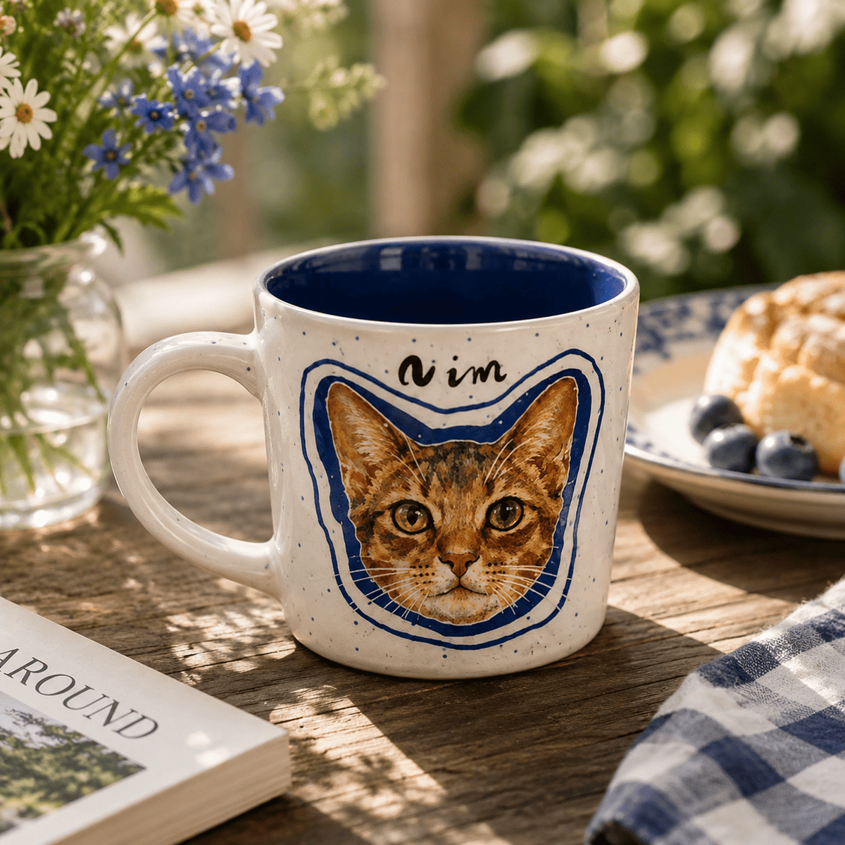 Custom Pet Portrait Mug - Watercolor Art by PaintMySoul