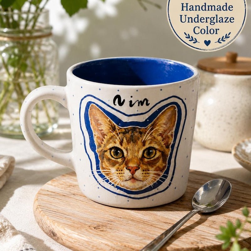 Custom Pet Portrait Mug - Watercolor Art by PaintMySoul