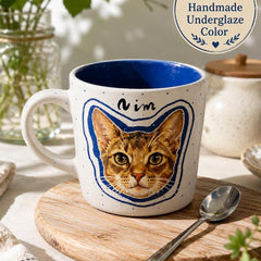 Custom Pet Portrait Mug - Watercolor Art by PaintMySoul