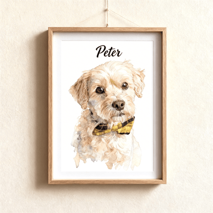 Custom Pet Watercolor Portrait | Watercolor Art by PaintMySoul