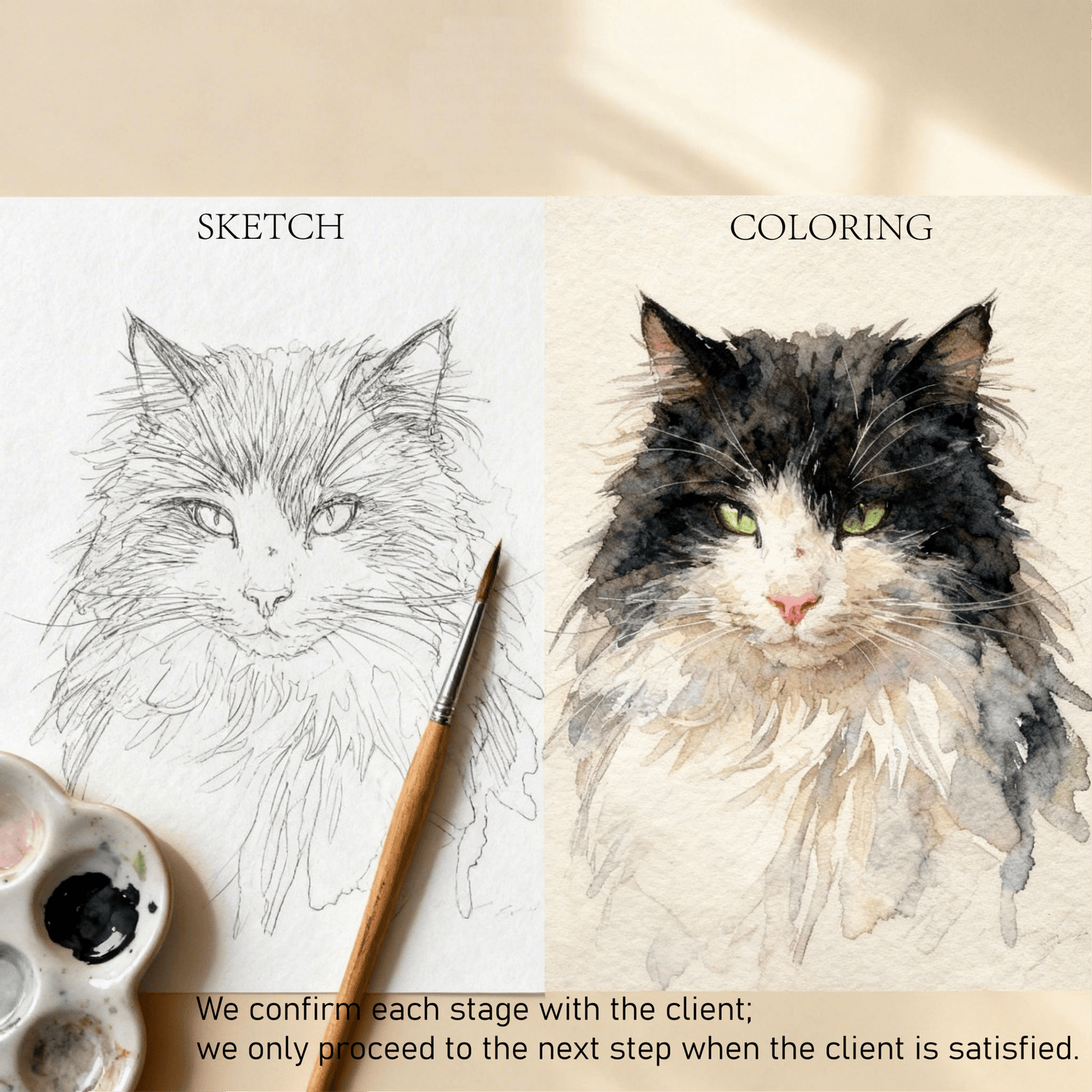 Custom Pet Watercolor Portrait | Watercolor Art by PaintMySoul