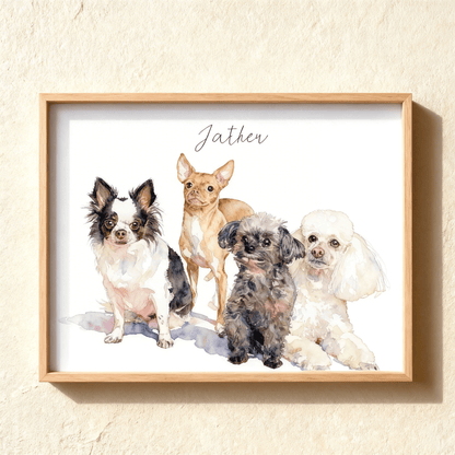 Custom Pet Watercolor Portrait | Watercolor Art by PaintMySoul