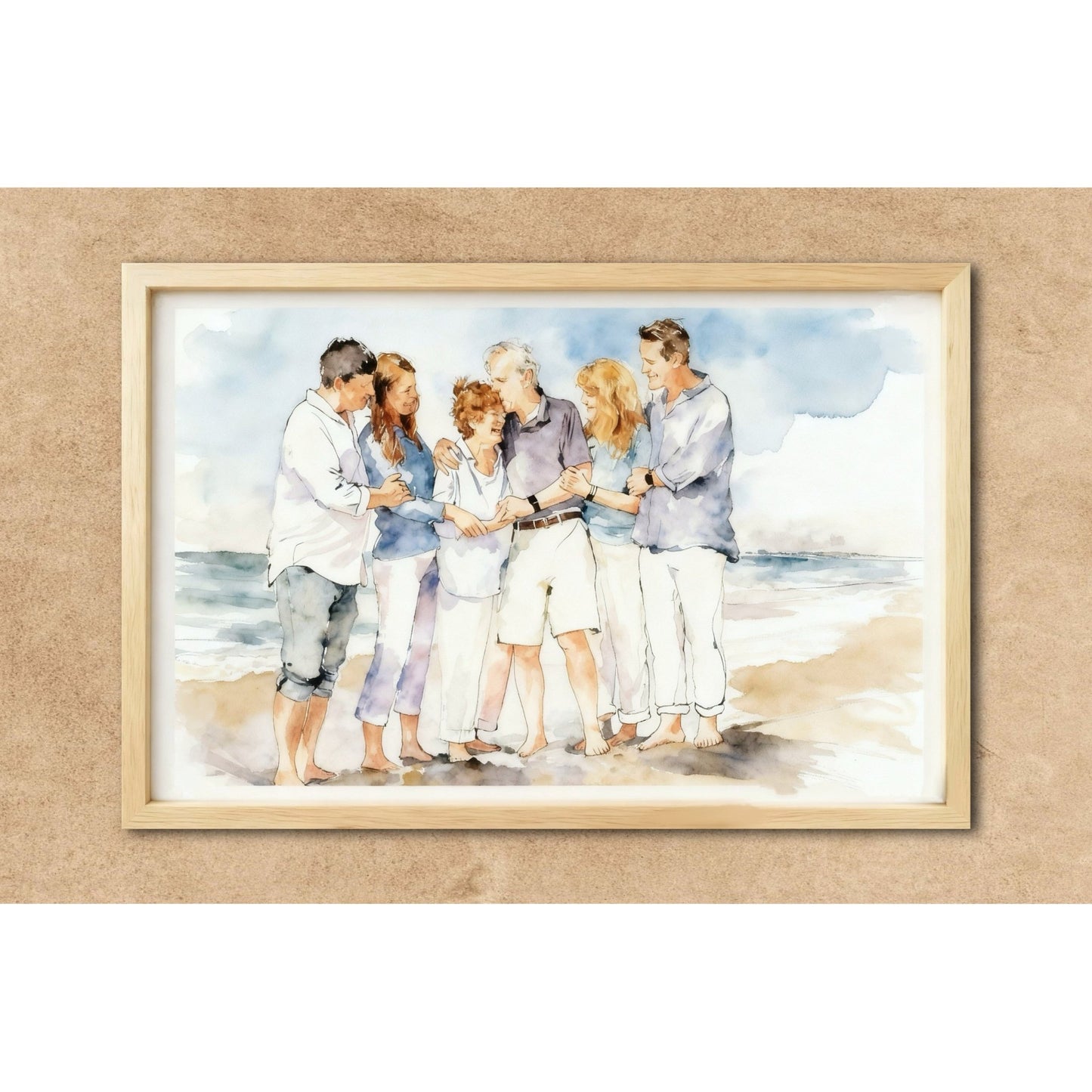 Custom Watercolor Couple Portrait - PaintMySoul