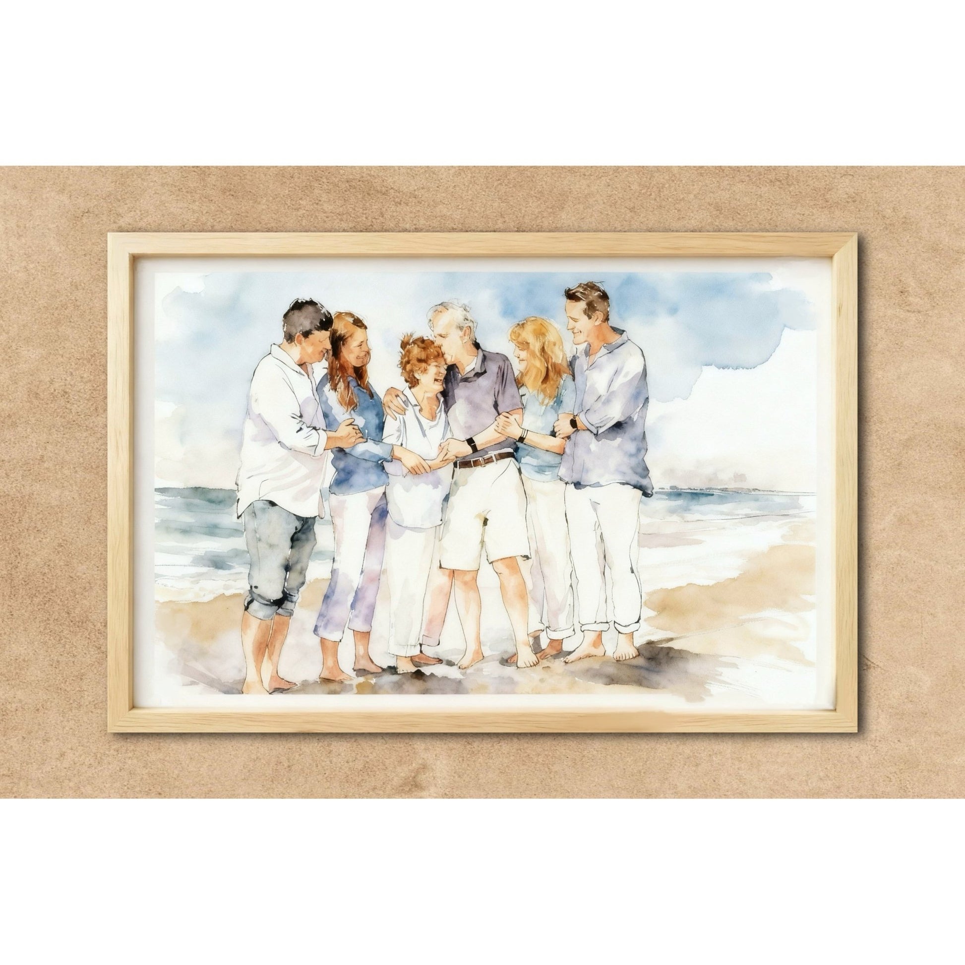 Custom Watercolor Couple Portrait - PaintMySoul
