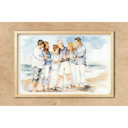 Custom Watercolor Couple Portrait - PaintMySoul