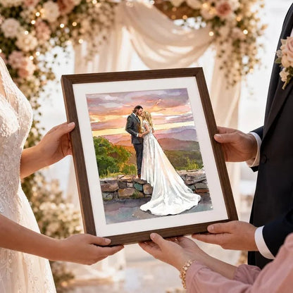 Custom Watercolor Couple Portrait - Watercolor Art by PaintMySoul