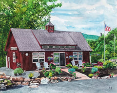 Custom Hand-Painted Home & Family Watercolor Portrait