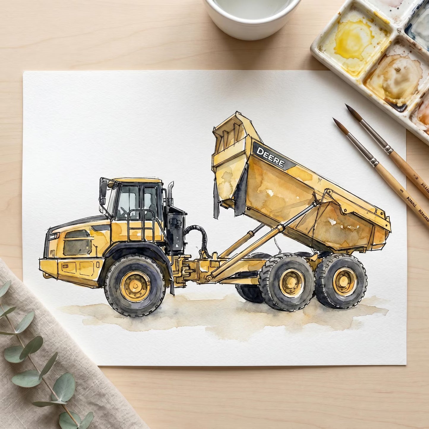 Custom Car Watercolor Portrait