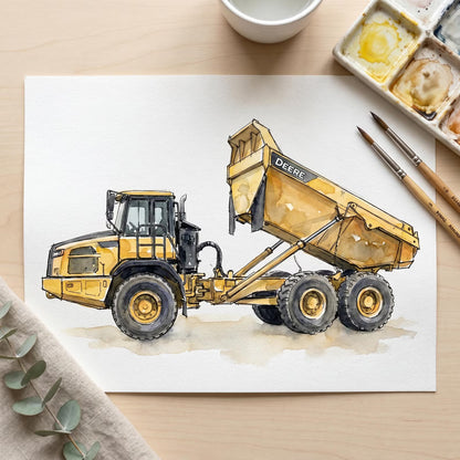 Custom Car Watercolor Portrait